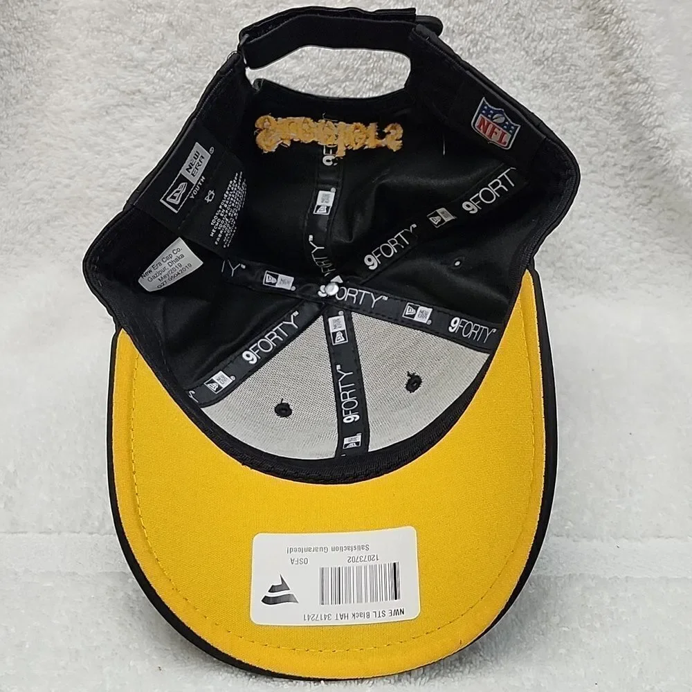 New Era 39Thirty Pittsburgh Steelers YOUTH Velcroback Hat - New